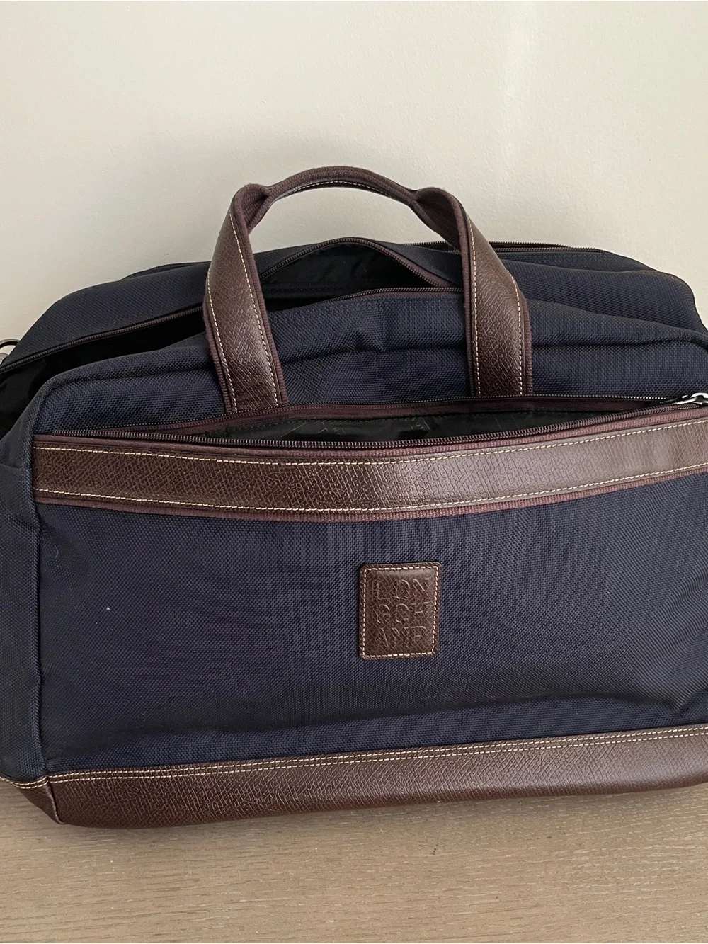 Longchamp Boxford L Briefcase Blue Laptop Business Bag Msrp $435
